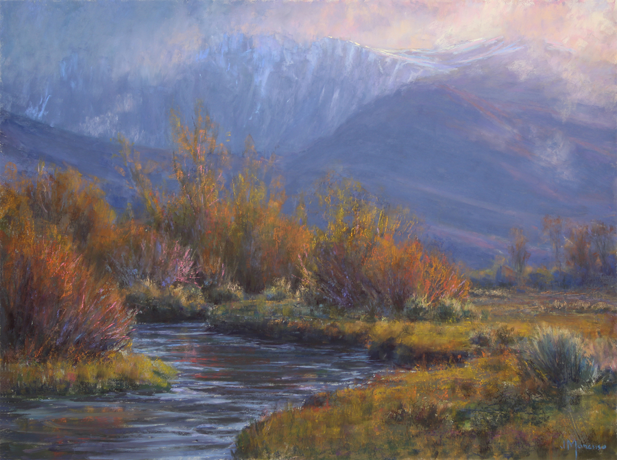 JOE MANCUSO - "Autumn Storm, Sierra Nevada" - Pastel - 18" x 24"