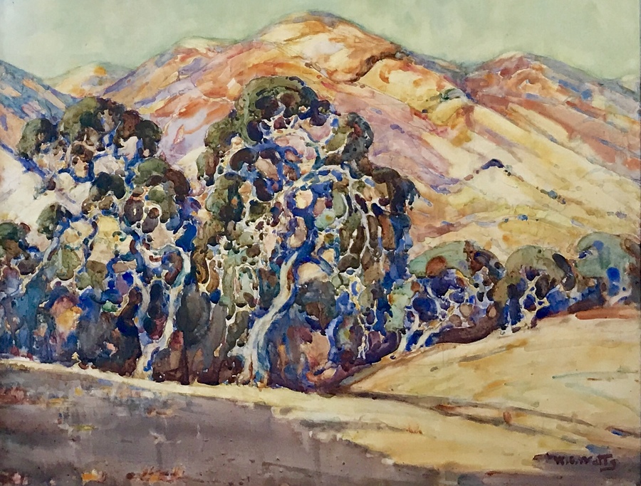 Willliam WATTS - "Carmel Valley" - Watercolor - 23" x 29"