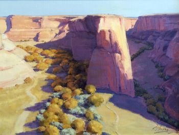 KATE STARLING - "Navajo Fortress" - Oil on Canvas - 18" x 24"