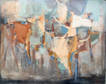 S.C. YUAN - Abstract - Oil on Canvas - 48" x 60"