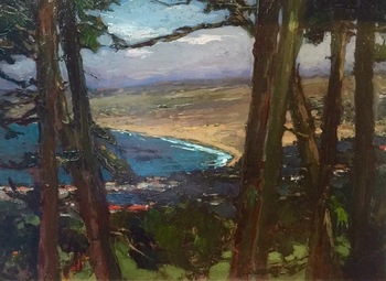 S.C. YUAN - "Monterey Bay" - Oil - 16" x 22"