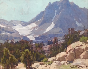 EDGAR ALWIN PAYNE - "Big Pine Peaks, Inyo County California" - Oil - 16" x 20"