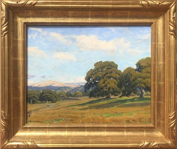 ARTHUR HILL GILBERT - "Monterey Oaks" - Oil - 16" x 20"