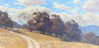PAUL KRATTER - "Trail To The Clouds" - Oil - 12" x 24"
