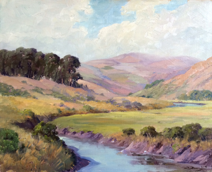 GEORGE DEMONT OTIS - "Meadow Stream" - Oil on Canvas - 24"x 30"