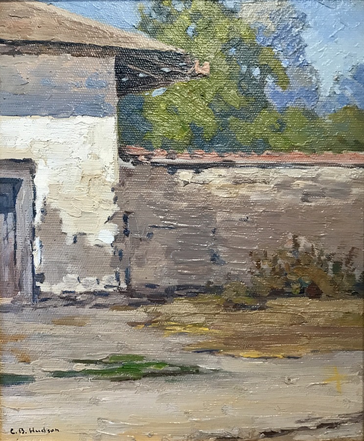 CHARLES B. HUDSON - "Stevenson House" - Oil - 12" x 10"