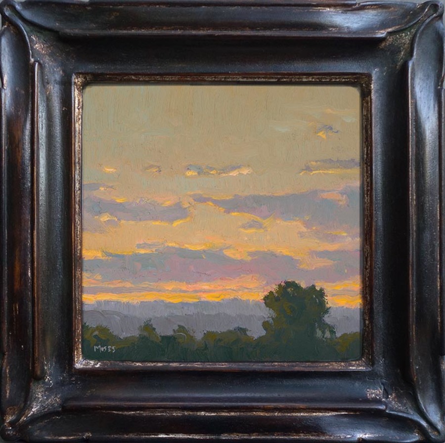 JENNIFER MOSES - "A Little Sunrise" - Oil - 6" x 6"