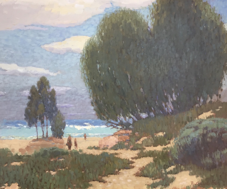 RAY CARPENTER - "Beach On The Central Coast" - Oil - 36" x 36"