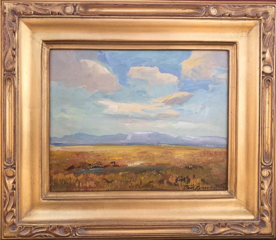 GEORGE DEMONT OTIS - "Marin Marsh" - Oil - 8" x 10"