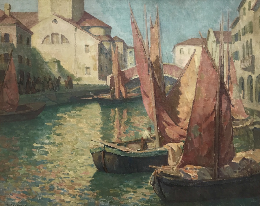 MISCHA ASKENAZY - "Chioggia, Italy" - Oil on Canvas - 32" x 40"