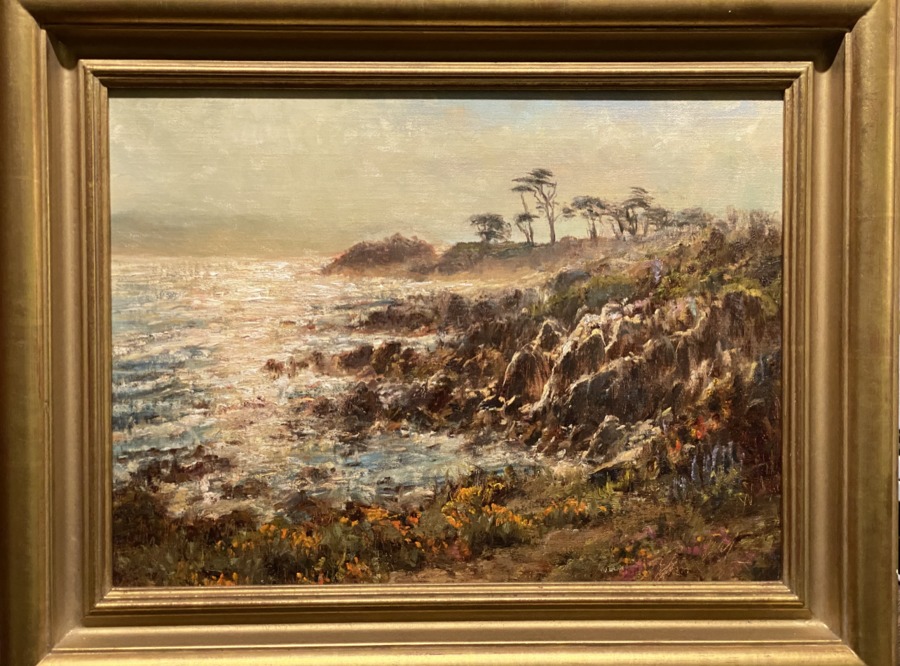 James McGrew - "Lover's Point Glare" - Oil - 12" x 16"