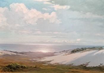 CHARLES B. HUDSON - Asilomar Sunset - Oil - 17 3/4" x 31 1/2