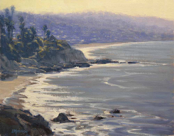 JOE MANCUSO - "Morning View, Heisler Park" - Oil - 11" x 14"