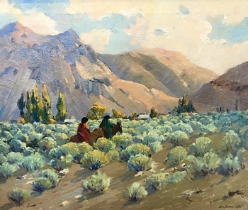 GEORGE DEMONT OTIS - "Homeward Bound" - Oil - 20" x 24"