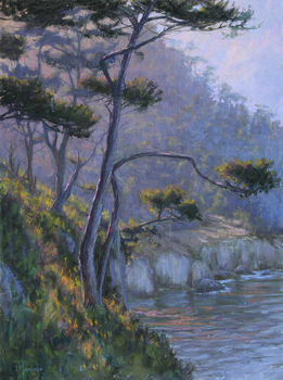 JOE MANCUSO - "Point Lobos" - Pastel - 24" x 18"