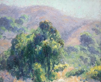 WILLIAM HENRY CLAPP - "Los Padres" - Oil - 8" x 9"