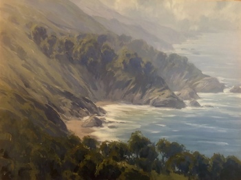 JESSE POWELL - "Big Sur Coastline" - Oil - 30" x 40"